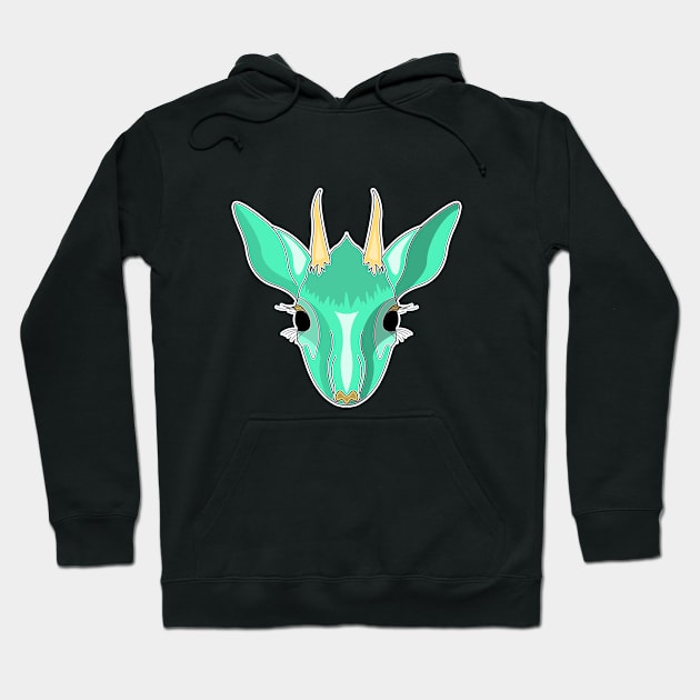 cyan kirk dik dik face cartoon Hoodie by dwalikur